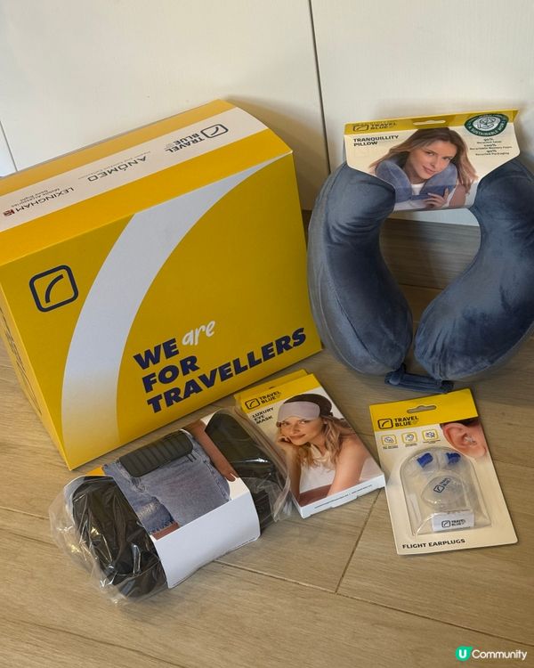登機必備！舒服頸枕+收納斜背包😴🎒