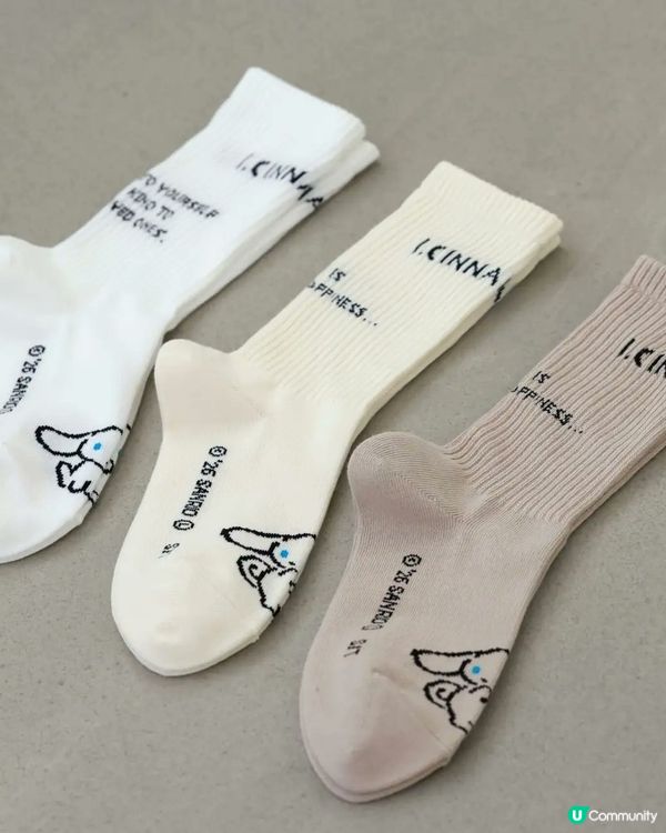 🇯🇵日本限定新發售🩵簡約可愛玉桂狗襪子