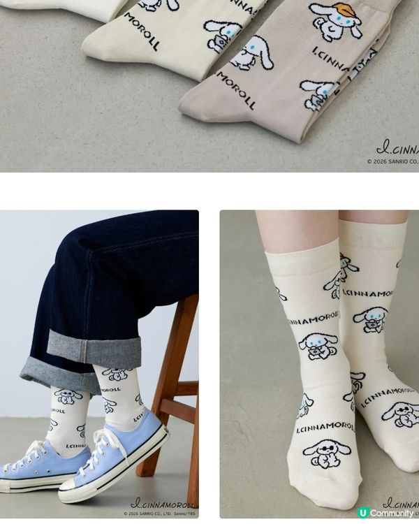 🇯🇵日本限定新發售🩵簡約可愛玉桂狗襪子