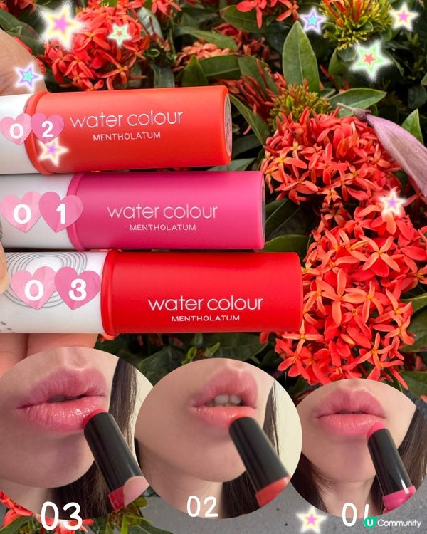 💧水潤唇色，一支搞掂！💄 #唇膏推介