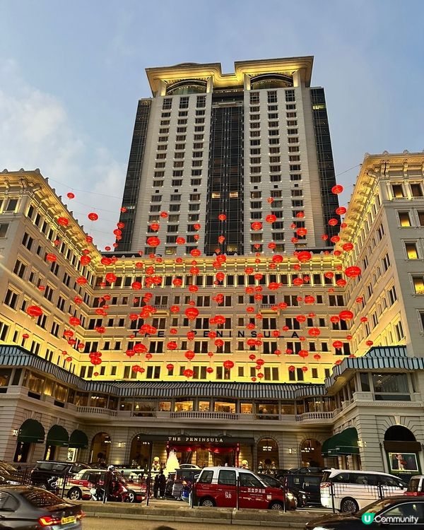 每年農曆新年也會到半島酒店附近打卡，總覺得很有新年氣氛。