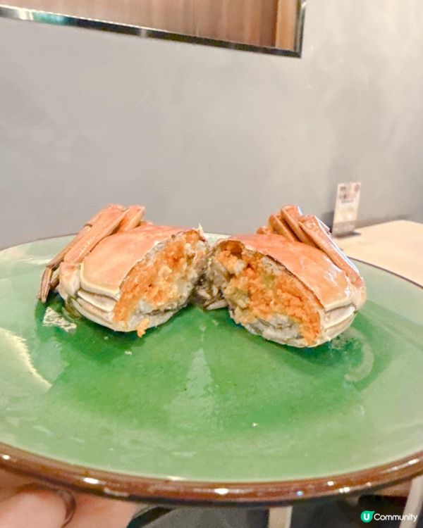 必叫蟹黄金撈麵+ 爆膏花雕醉蟹