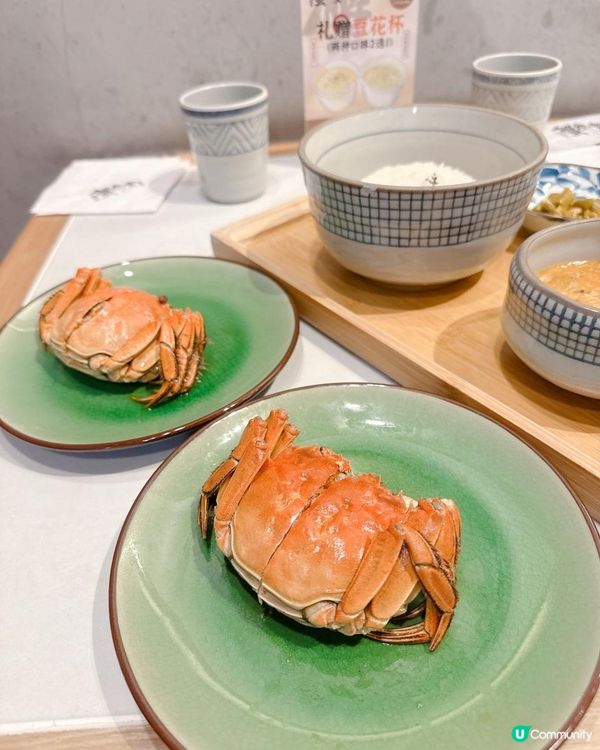 必叫蟹黄金撈麵+ 爆膏花雕醉蟹