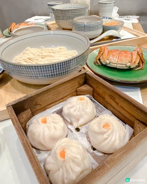 必叫蟹黄金撈麵+ 爆膏花雕醉蟹