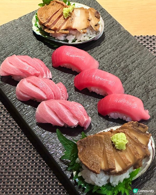 打敗 99.9% 廚師發辦 免費無限追加拖羅鮑魚壽司