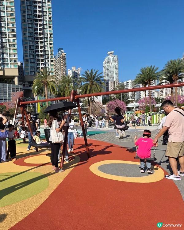 🌸 粉紅奧海城🏃‍♂️ 玩轉五環遊樂園⭕️新公園