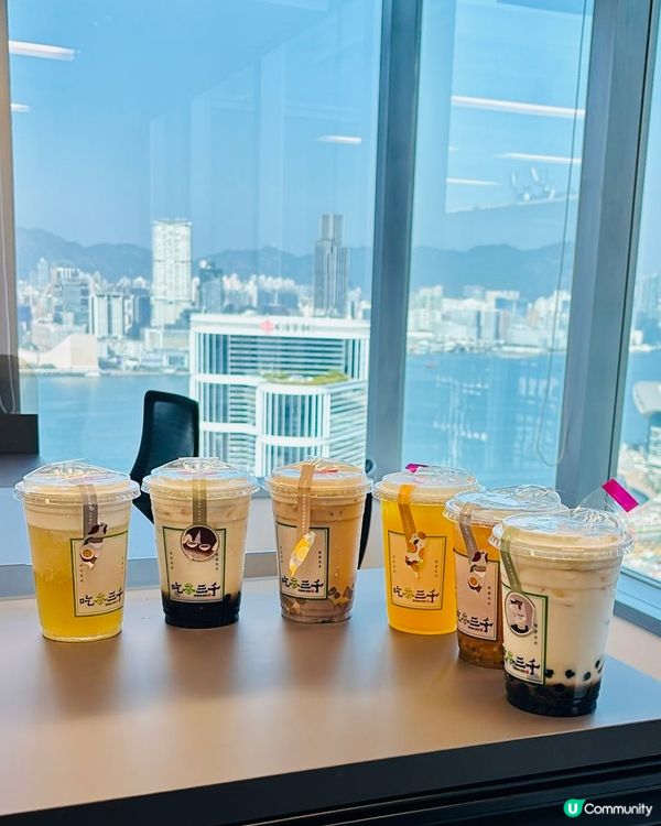 「吃茶三千」岩鹽黑糖波霸鮮奶 🧋🤤💯