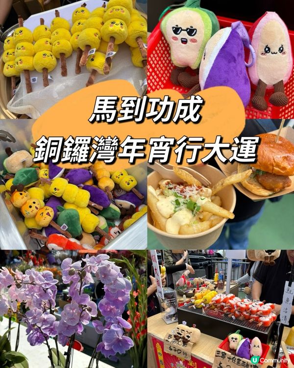 銅鑼灣維園年宵，公仔得意必打卡！🥳