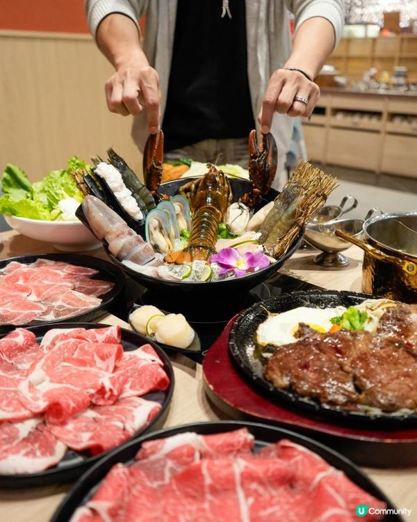 牛排＋火鍋一次滿足的組合