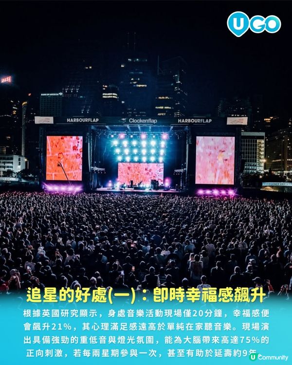 【睇騷使人長壽】睇演唱會可延壽 9 年？追星族更有幸福感！💗