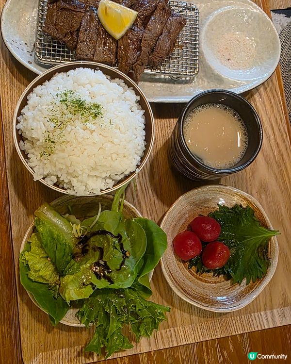 安格斯牛板腱定食