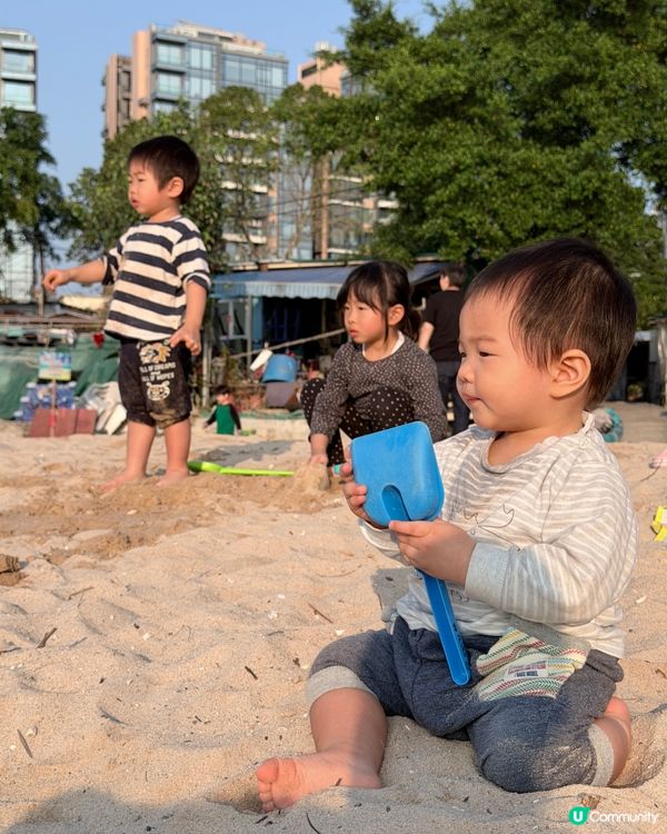 馬鞍山渡頭灣村·烏溪沙沙灘🏖️BBQ+玩沙