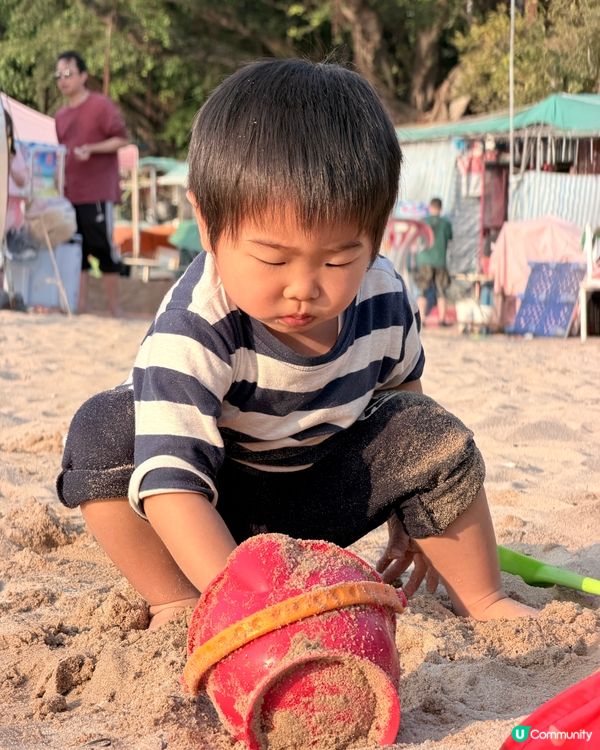 馬鞍山渡頭灣村·烏溪沙沙灘🏖️BBQ+玩沙