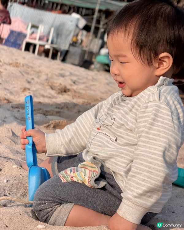 馬鞍山渡頭灣村·烏溪沙沙灘🏖️BBQ+玩沙