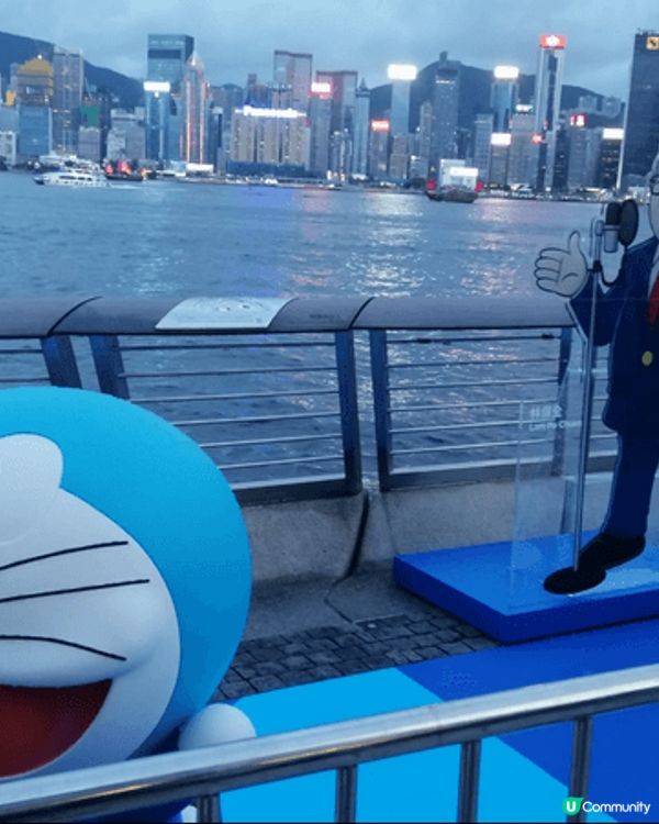 新年帶子女去睇多啦A夢展, 人多又熱鬧, 非常有節日氣氛#馬...