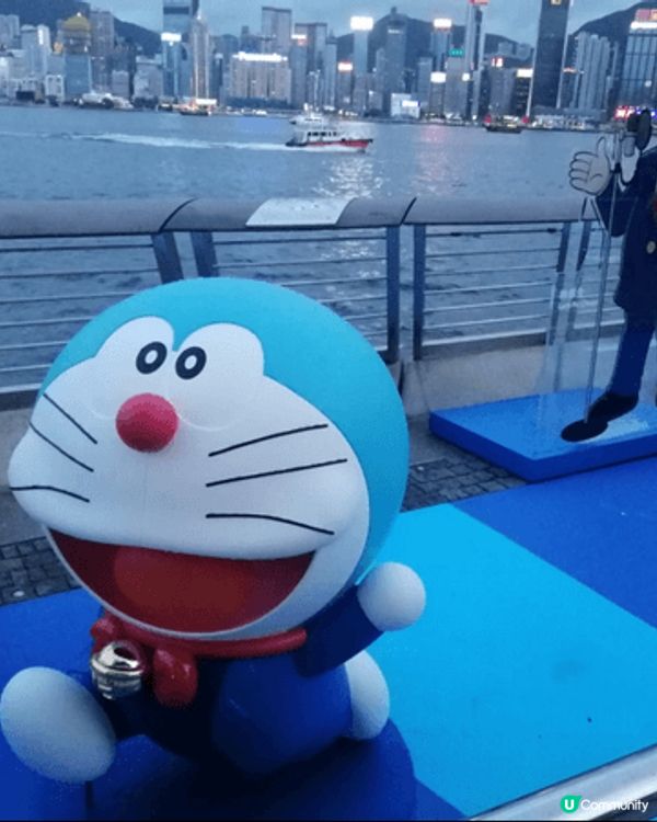 新年帶子女去睇多啦A夢展, 人多又熱鬧, 非常有節日氣氛#馬...