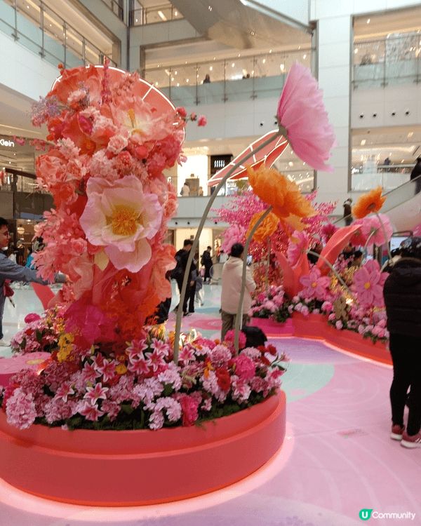 在商場內的春節佈置拍照，感受節日氣氛，還睇賀歲片， 捧腹大笑...