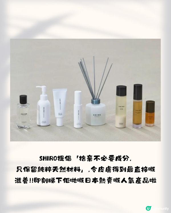 日本小眾香氛保養品牌SHIRO 10大必買推介✨必搶人氣香水／斷貨王「昆布面膜」！😍