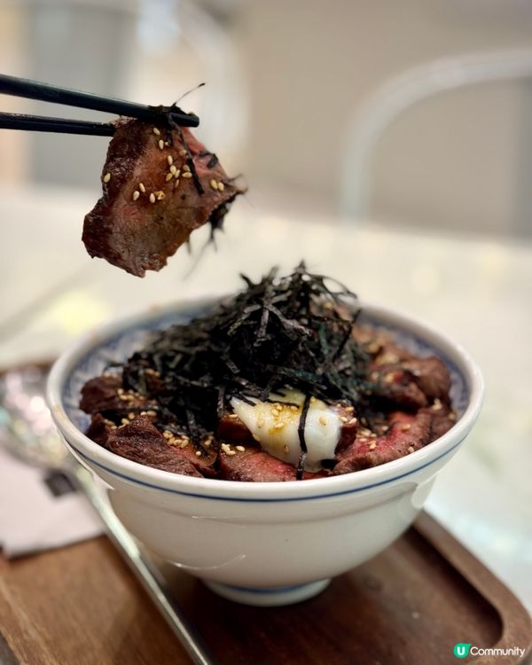 好味和牛丼🥩+熱朱古力☕️