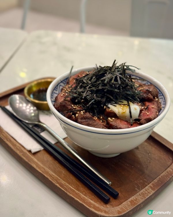 好味和牛丼🥩+熱朱古力☕️