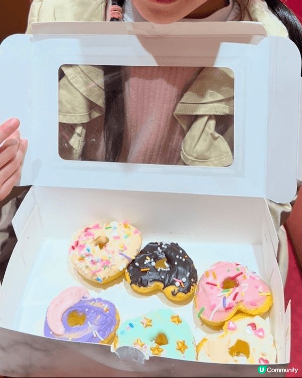 圖一和圖二是我和女兒的烘焙作品，圖一是心形小蛋糕，圖二是奶油...