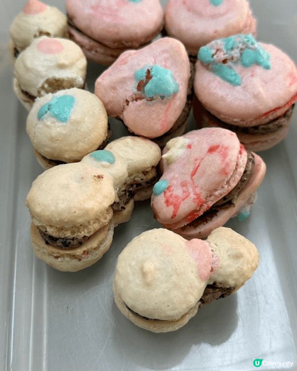 今日同囡囡去整馬卡龍，發揮創意，做了很多不同造型的馬卡龍，有...