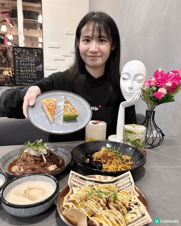 去維園行年宵前，食晚餐先，同朋友食銅鑼灣cafe🌟