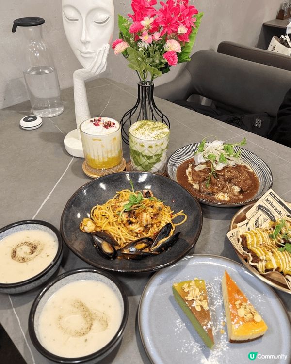 去維園行年宵前，食晚餐先，同朋友食銅鑼灣cafe🌟