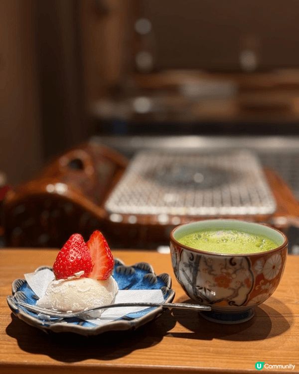 1. 在台北 Omakase 饗宴尾聲吃到了草莓大福配抹茶，...