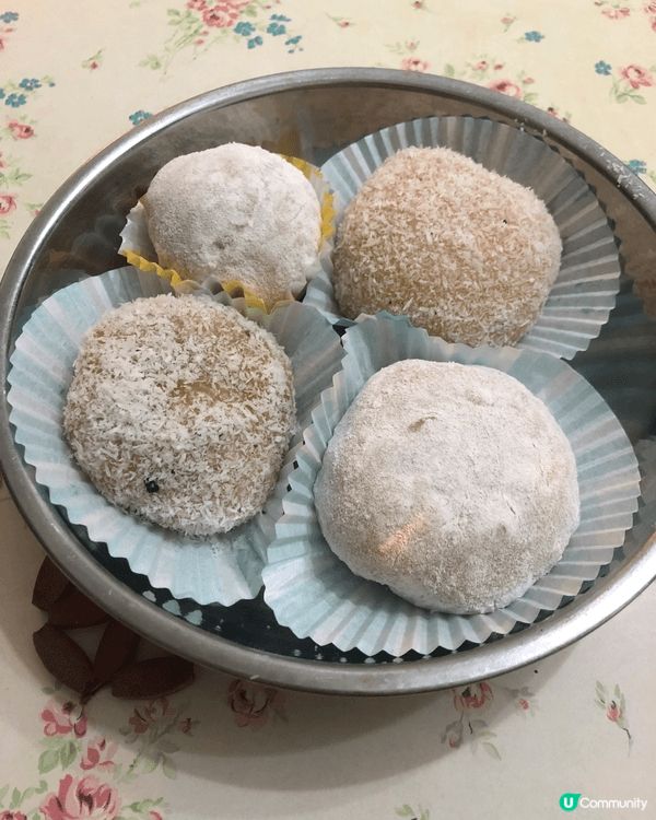 最近一次整嘅甜品係花生和芝麻餡的糯米糍，甜而不膩非常好食