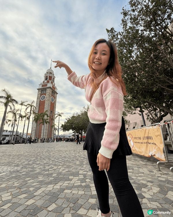 香港維港旁景色真的好美，一齊同鐘樓影有趣打卡相🤣