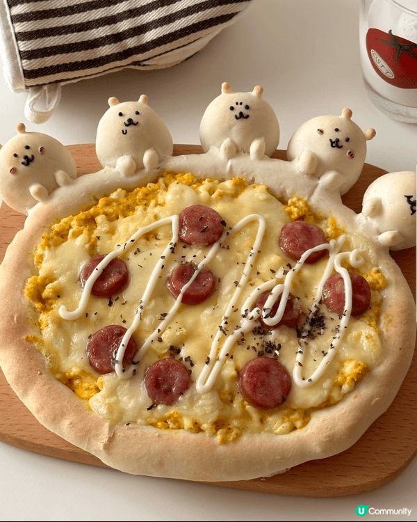 ·Nagano白熊熊搶被子美味披蕯「雞蛋沙拉披薩」