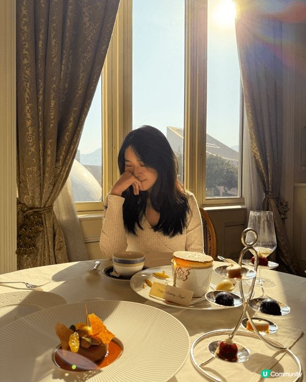 今年一月在香港半島酒店的Gaddi’s慶祝生日，米芝連一星法...