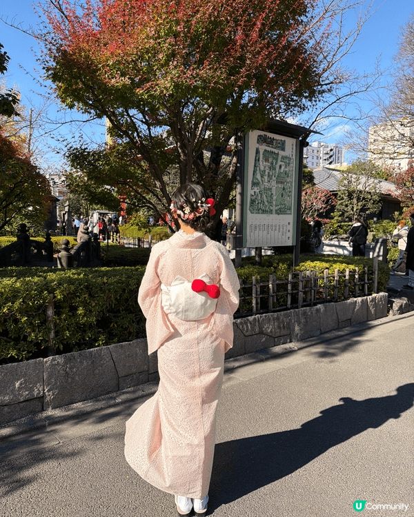 上個月去東京淺草寺，著kitty 和服影相打卡，超級開心