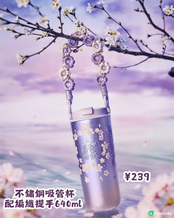 Starbucks紫櫻系列🌸14大杯款今日上架💜附購買教學