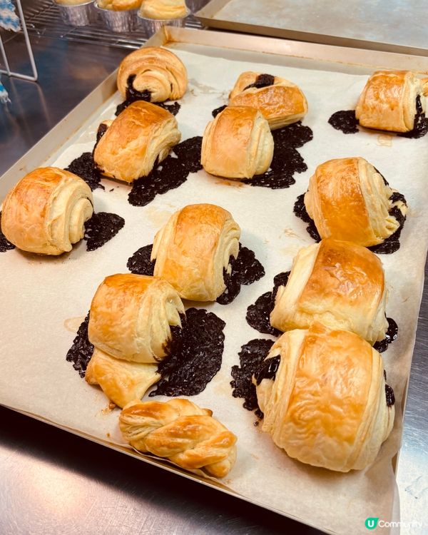 外脆內軟·自家製酥皮朱古力髒髒包🍫🤤