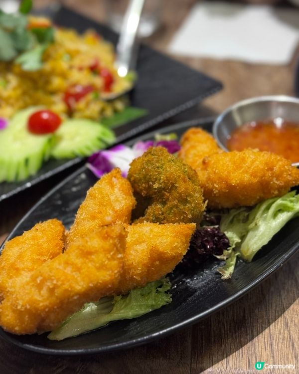 泰蝦餅係蝦形狀炸到脆脆🌶️🤤