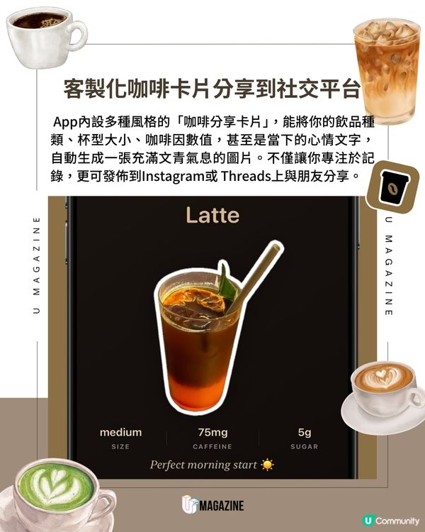 Threads爆紅！療癒咖啡記錄App「咖啡人每日咖啡記錄」☕