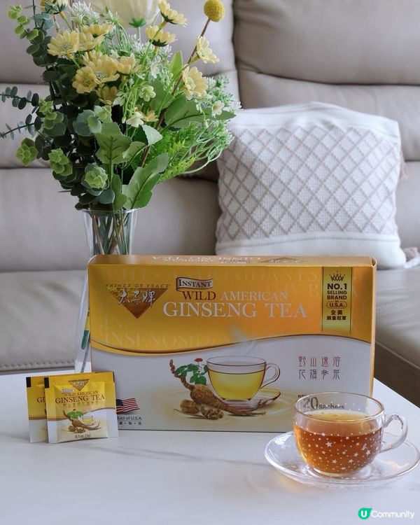 新年熱氣喉嚨痛？花旗參茶救你！🌸