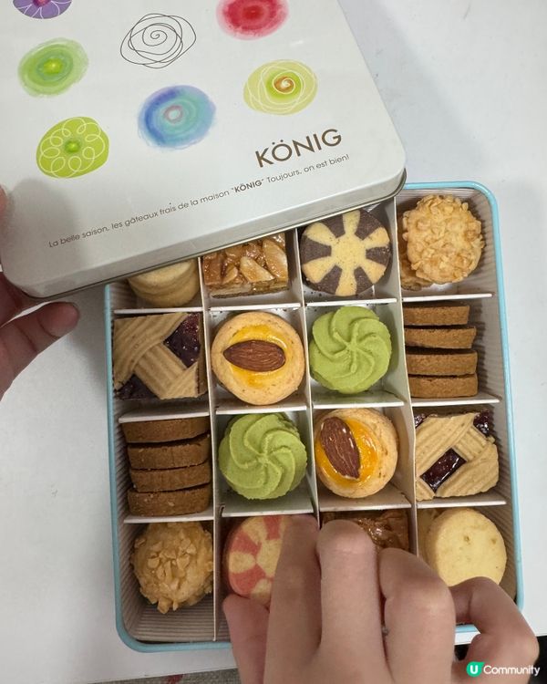 新年禮盒💗台灣könig一口曲奇😍