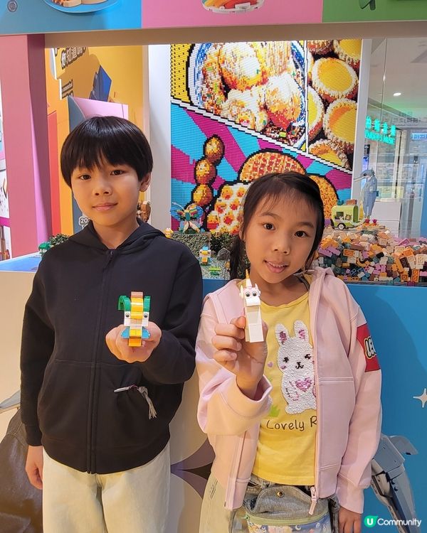 全港首個LEGO動物萌友互動專
區 ! 免費認養寵物