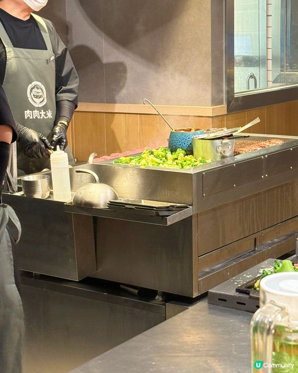 肉肉大米🤤3塊漢堡肉香！🥩🧀🍄