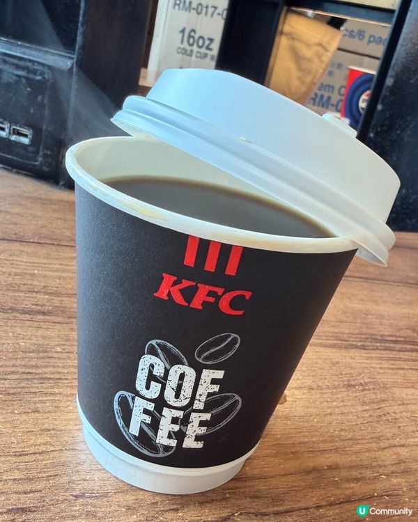 KFC請飲咖啡☕️免費咖啡就係咁歎