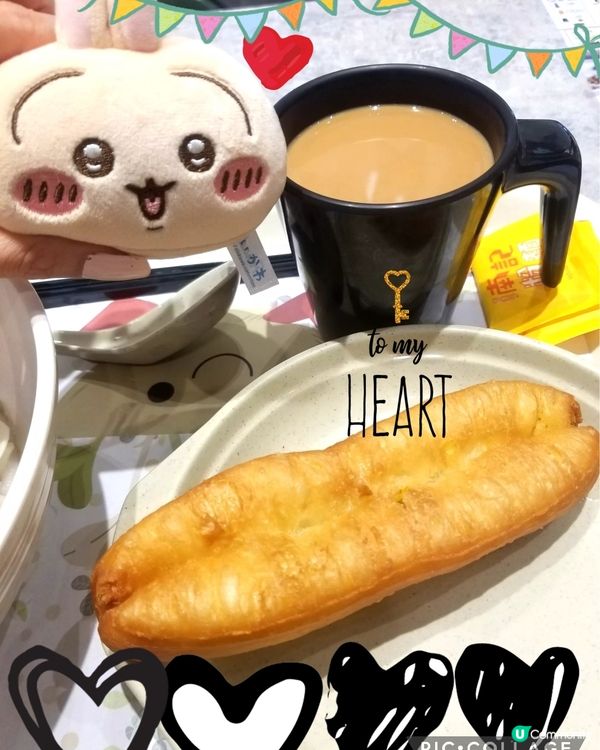 南記粉麵「襟撈早餐」撈蕃茄煎太陽蛋通心粉配鴛鴦♡u♡