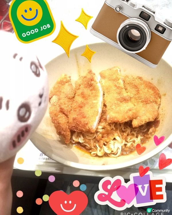 南記粉麵~「撈吉列豬扒混醬撈麵」配熱檸茶♡v♡