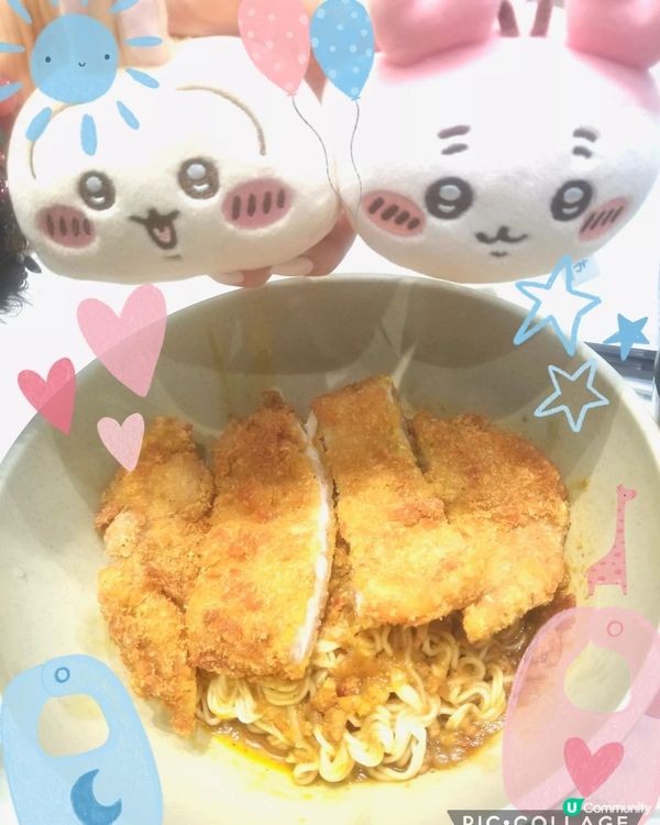 南記粉麵~「撈吉列豬扒混醬撈麵」配熱檸茶♡v♡