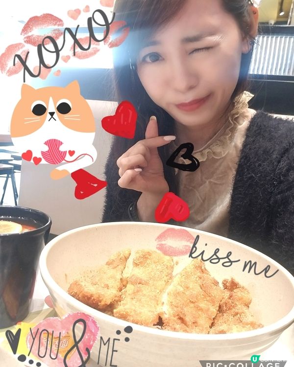 南記粉麵~「撈吉列豬扒混醬撈麵」配熱檸茶♡v♡