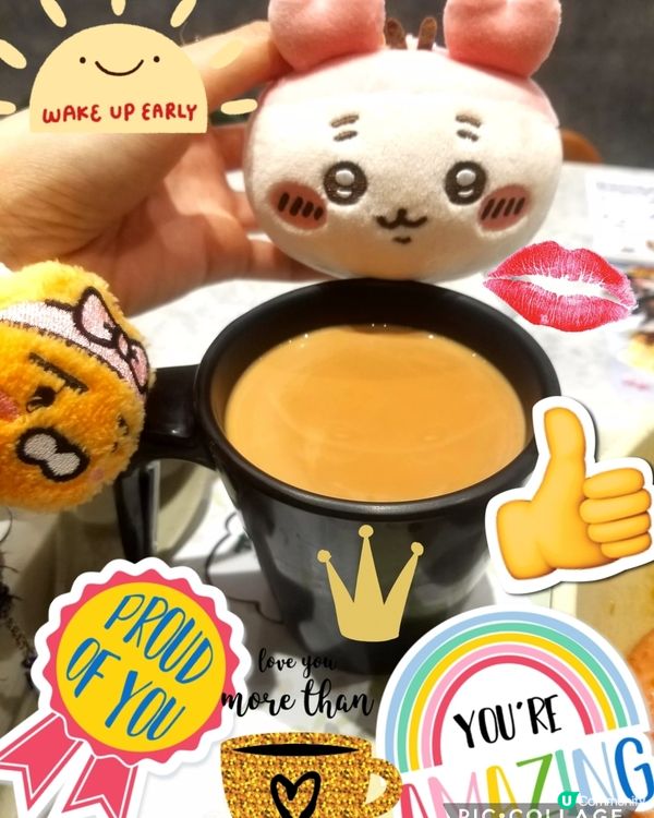 南記粉麵~「撈午餐肉熟煎雞蛋撈麵」配熱奶茶