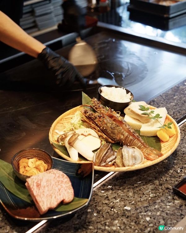 ｜尖東海景鐵板燒畫公仔｜人均唔洗$900｜活龍蝦+南非活鮑魚+ A4和牛｜