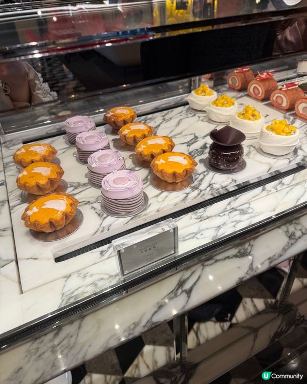 吉士撻💯幾好味！💜香芋蛋糕有啲失望🫠